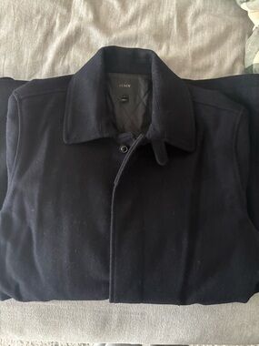 J. Crew Navy Wool Car Coat